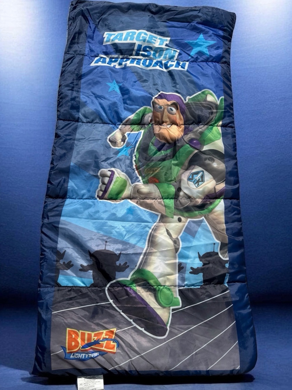 Disney Buzz Lightyear Kids Sleeping Bag - Blue & Green Toy Story